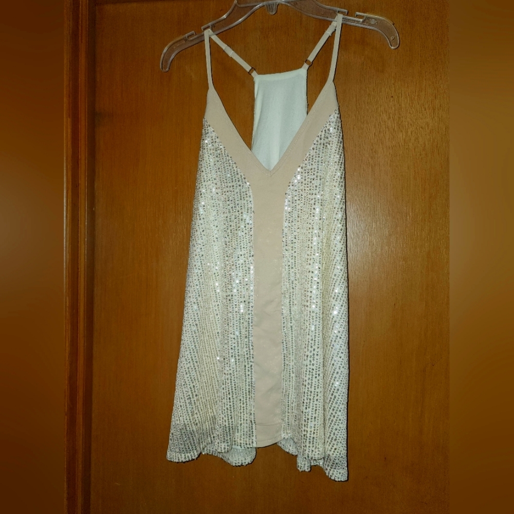 Cream shirt size L